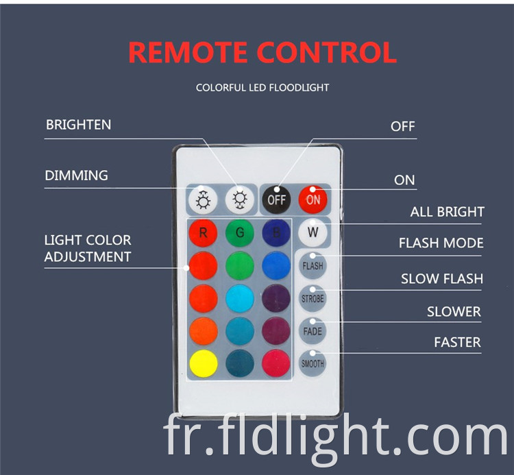 led floodlight with remote controller